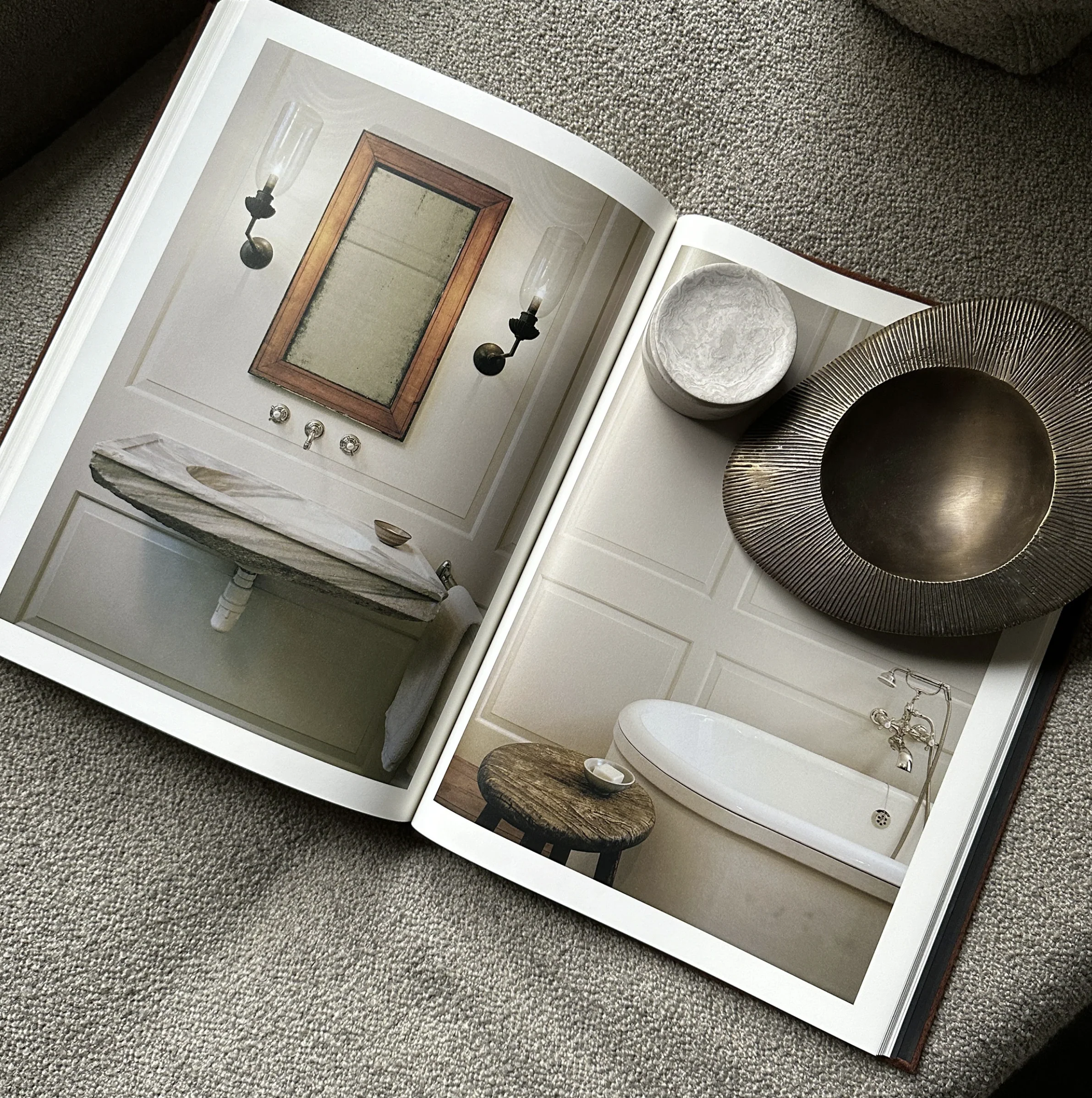 PIETRA CASA - VALLEY BOWL MEDIUM - BURNISHED BRASS - $892.89 - Image 2