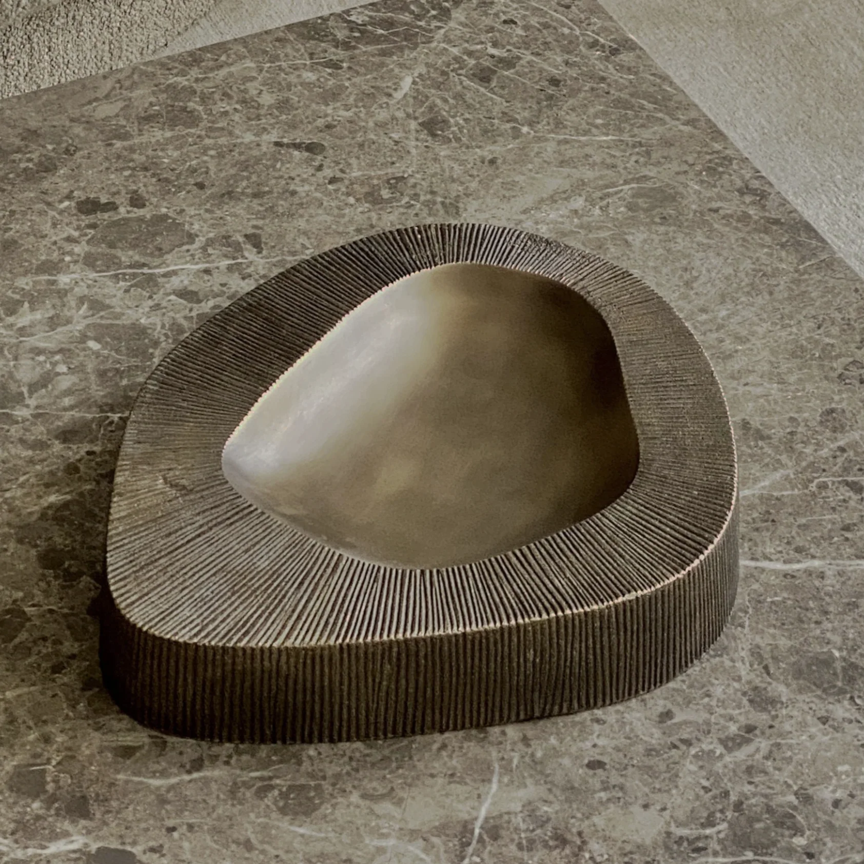 PIETRA CASA - VALLEY BOWL LARGE - BURNISHED BRASS - $1,469.81 - Image 1