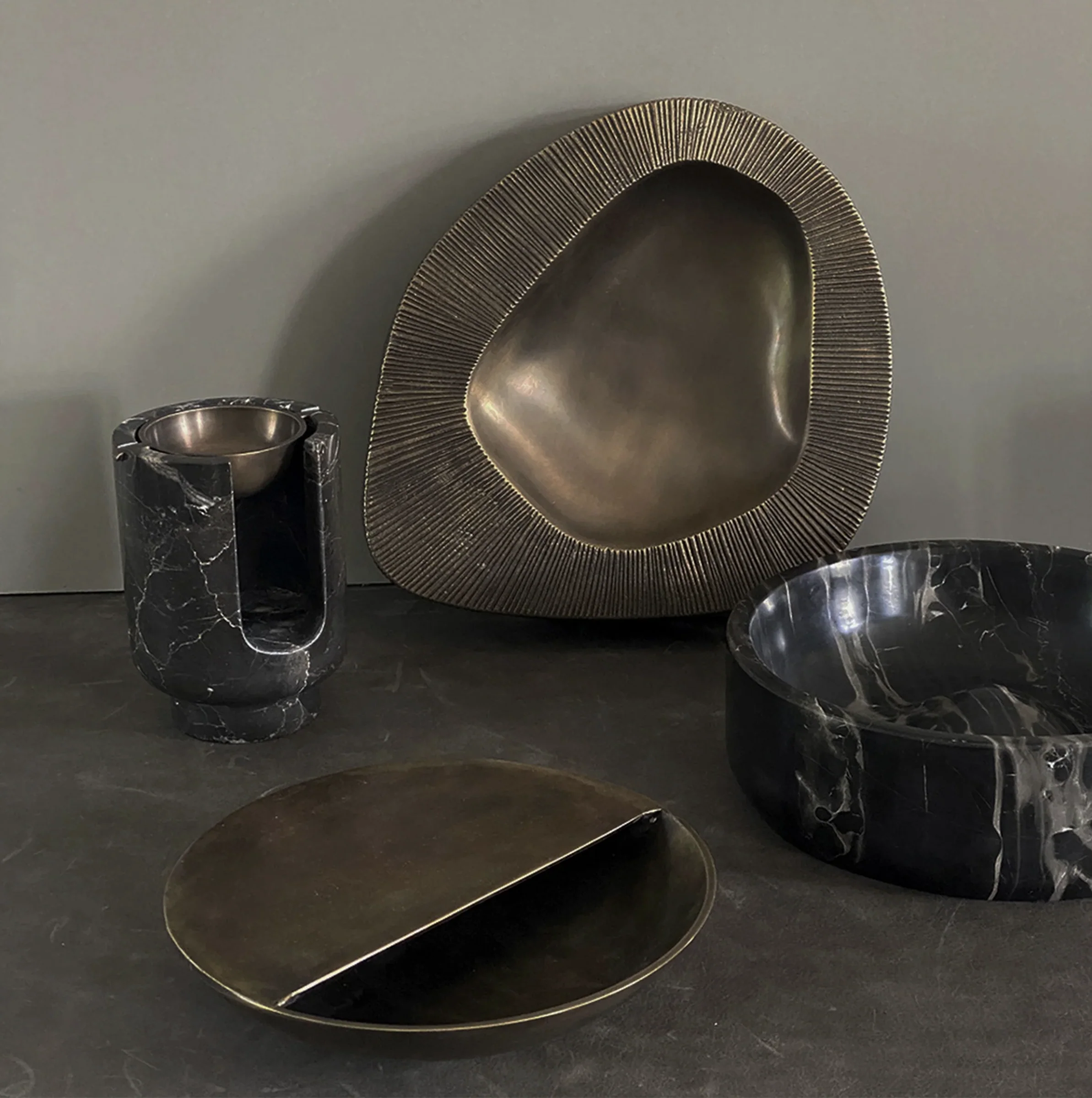 PIETRA CASA - VALLEY BOWL LARGE - BURNISHED BRASS - $1,469.81 - Image 2