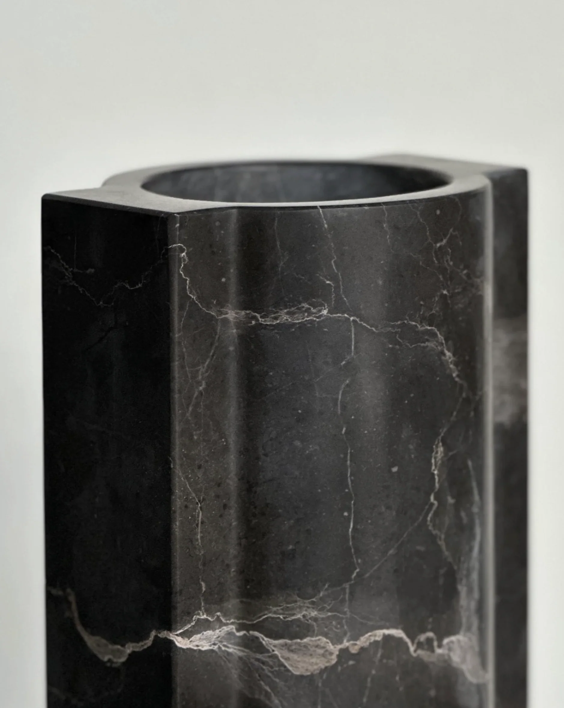 PIETRA CASA - ARC VASE MEDIUM - SHADOW BLACK - $965.00 - Image 2