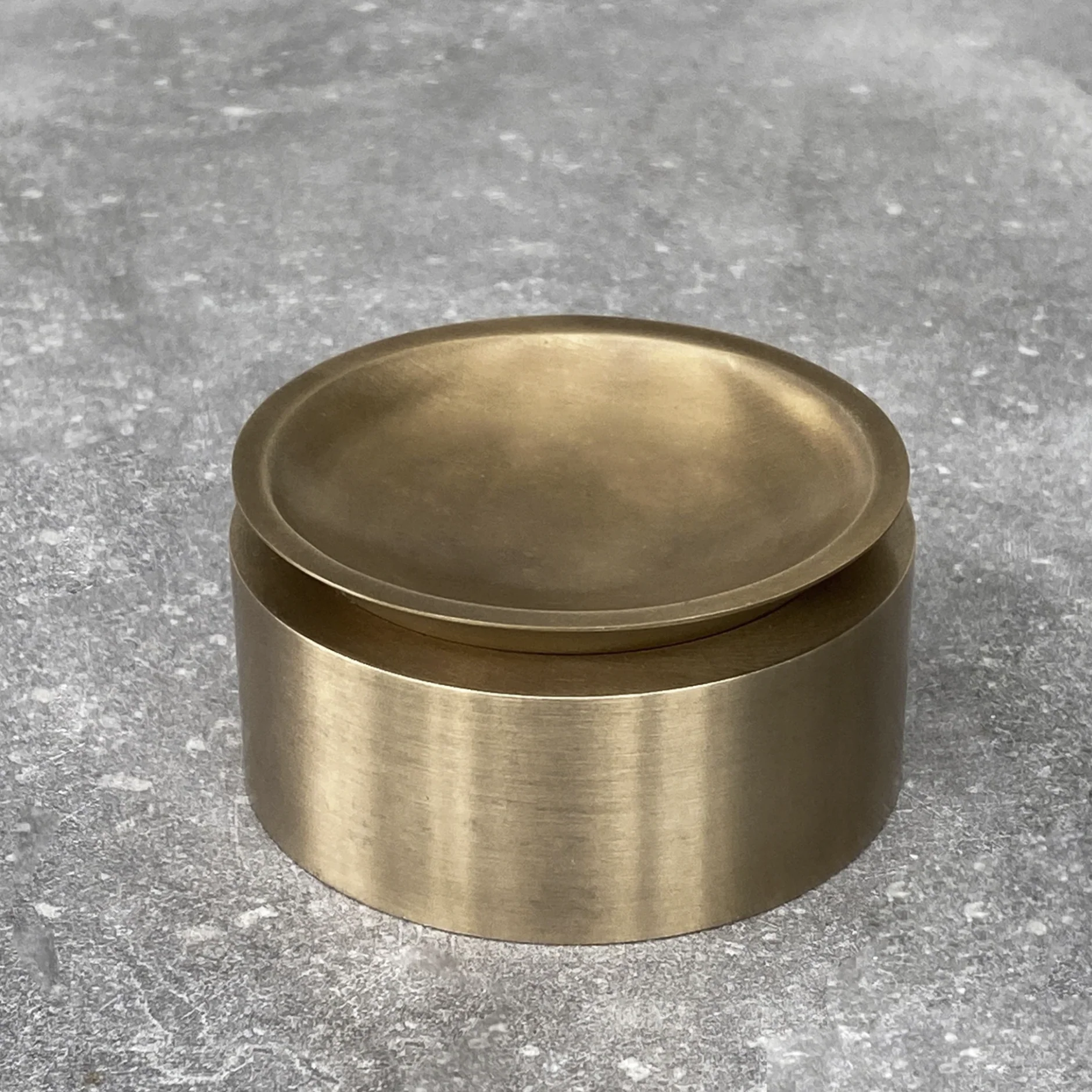 PIETRA CASA – EDO CANISTER SMALL – SATIN BRASS – 1.18