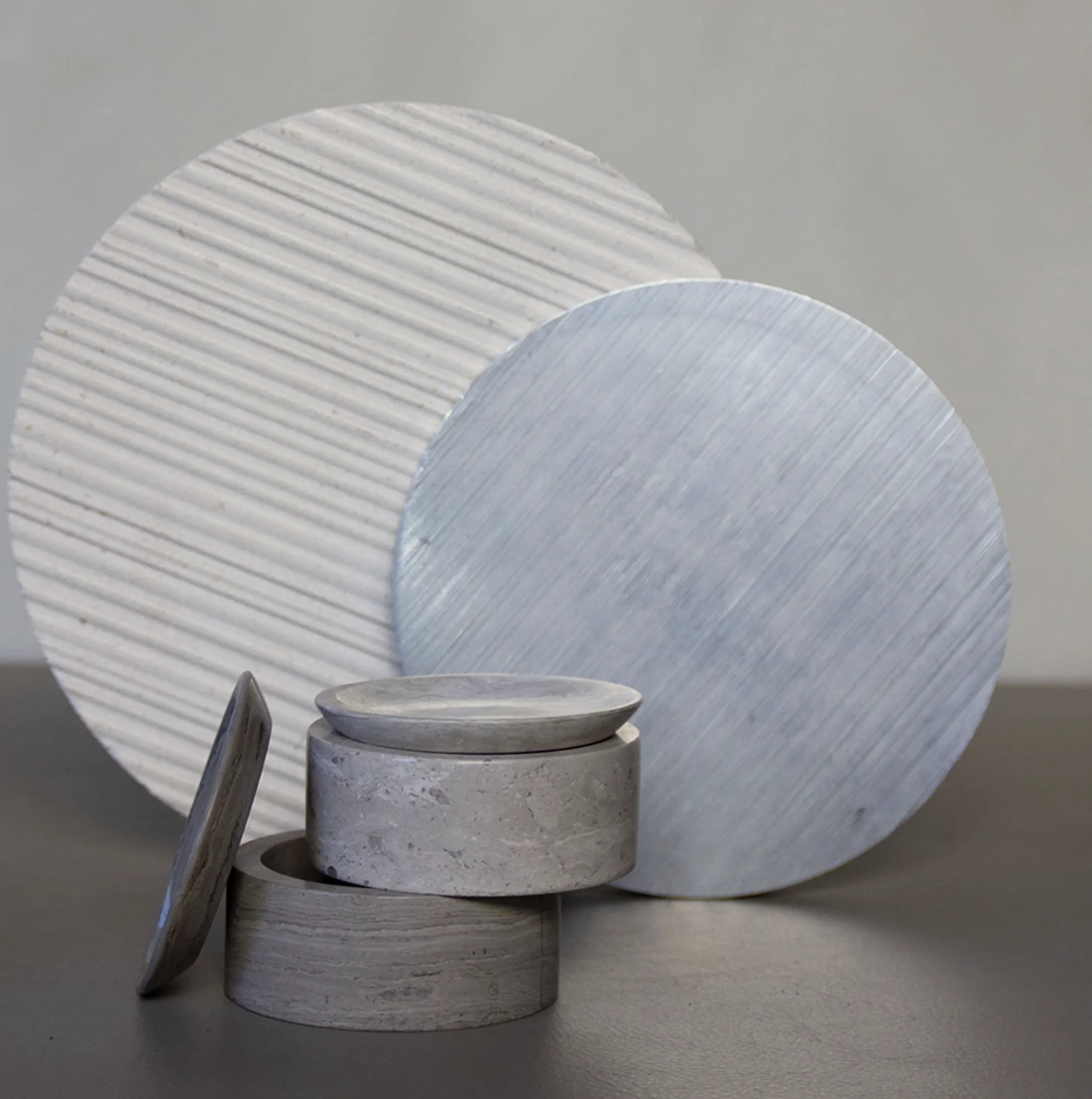 PIETRA CASA - EDO CANISTER SMALL - CHALK GREY - $267.09 - Image 2