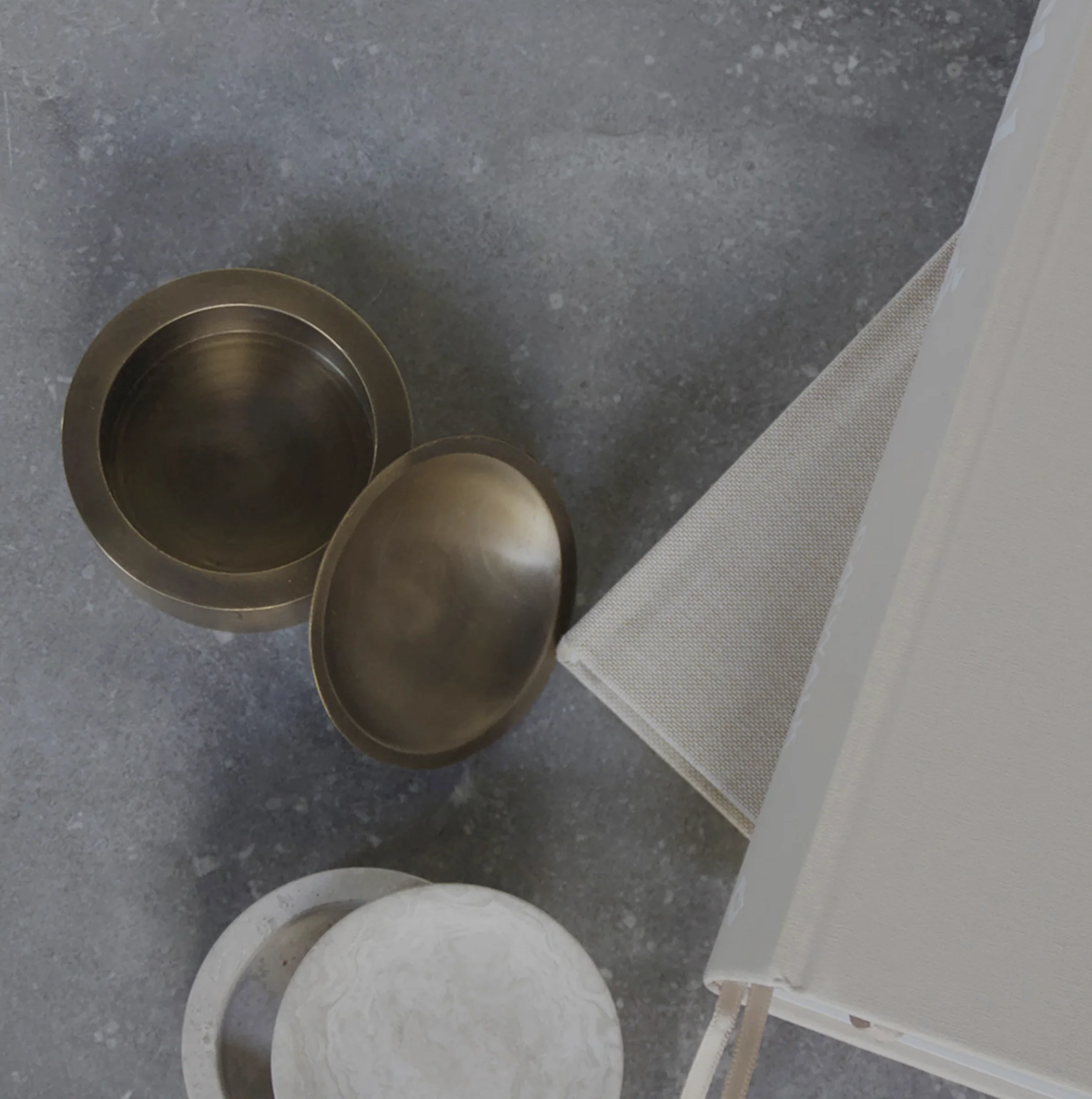 PIETRA CASA - EDO CANISTER SMALL - BURNISHED BRASS - $381.18 - Image 3
