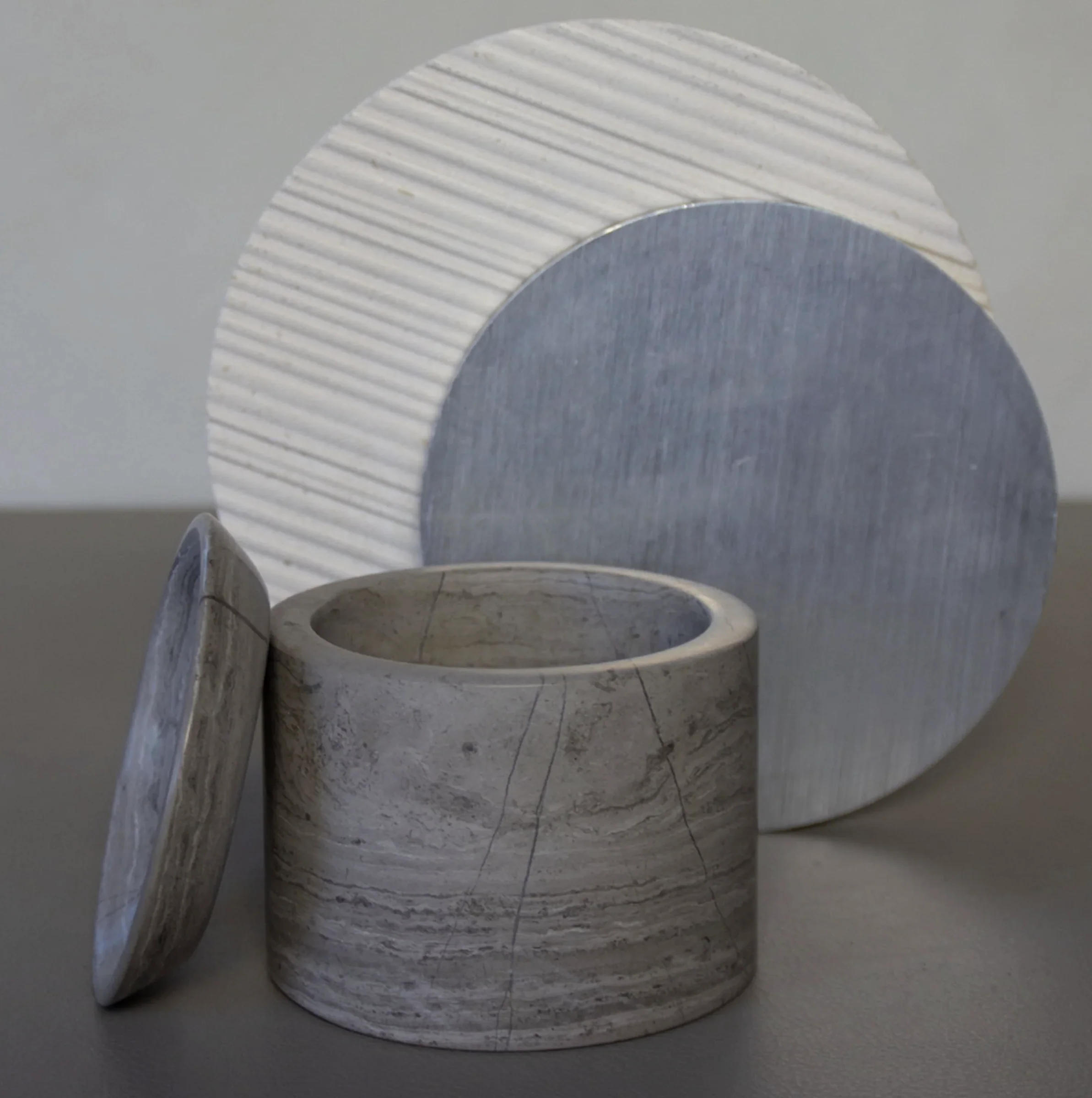 PIETRA CASA - EDO CANISTER MEDIUM - SMOKE GREY - $423.54 - Image 2