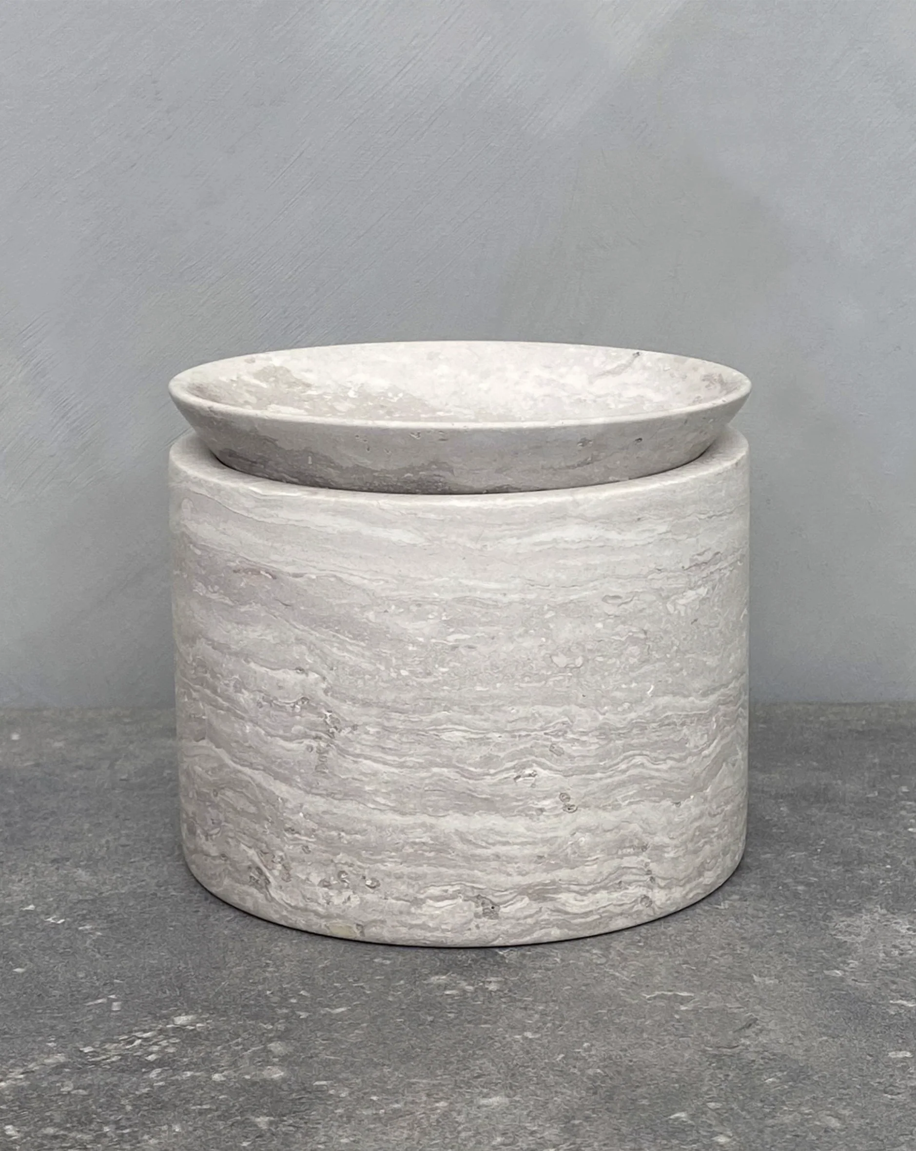 PIETRA CASA - EDO CANISTER MEDIUM - CHALK GREY - $423.54 - Image 1