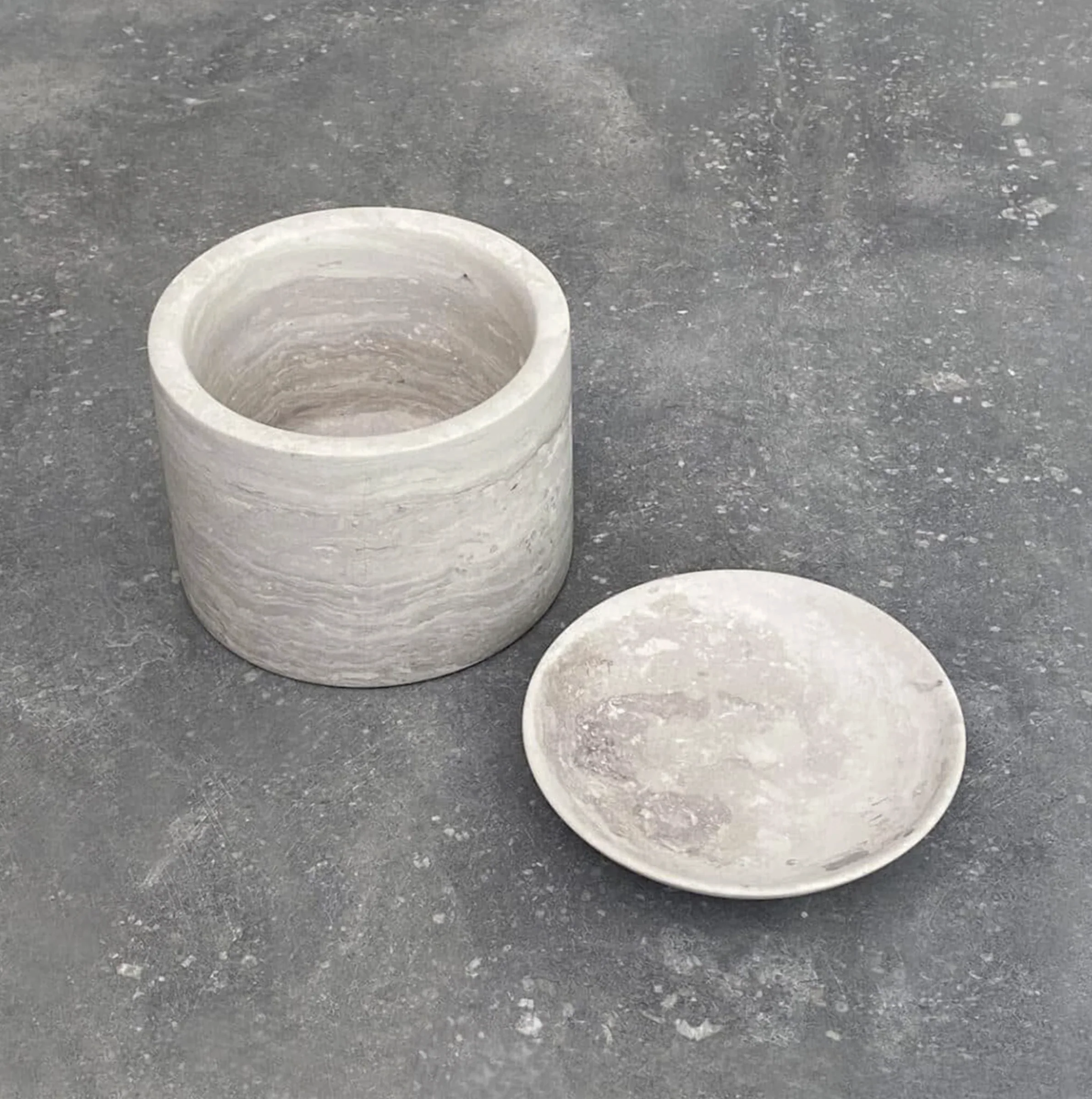 PIETRA CASA - EDO CANISTER MEDIUM - CHALK GREY - $423.54 - Image 3