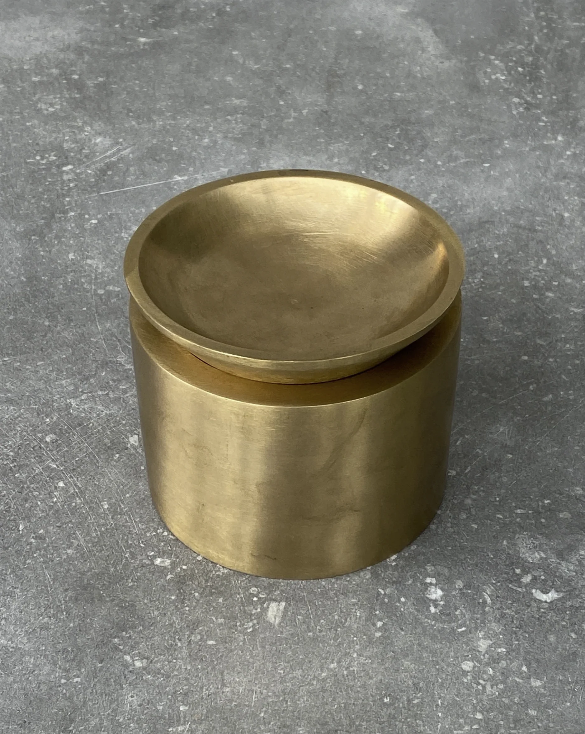 PIETRA CASA - EDO CANISTER MEDIUM - SATIN BRASS - $1068.90 - Image 1