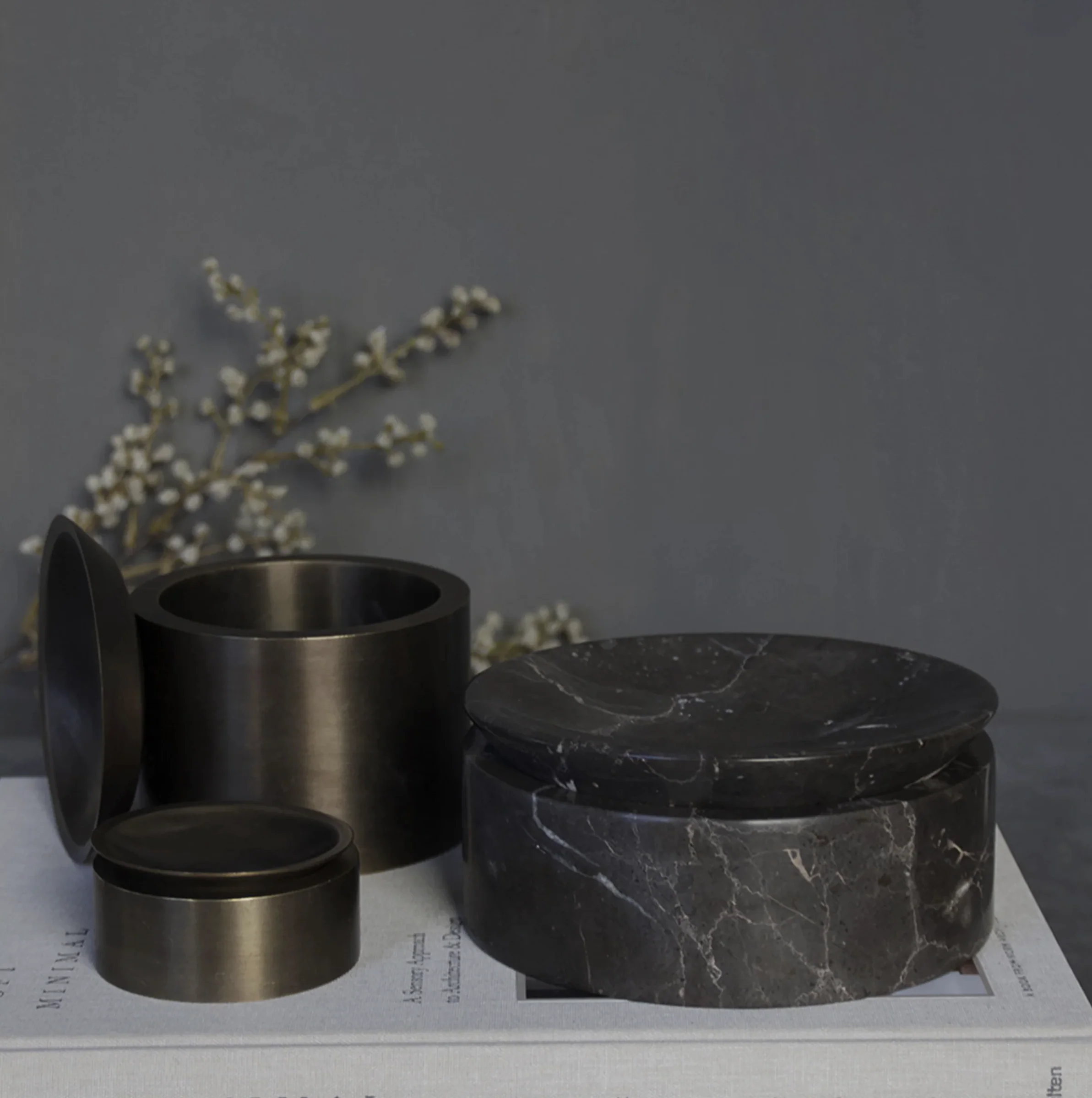PIETRA CASA - EDO CANISTER MEDIUM - BURNISHED BRASS - $1068.90 - Image 3