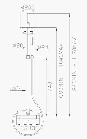EFFEPI RUBINETTERIE | OT58 Shower Set - $2,654.00 - $3,472.00 - Image 3