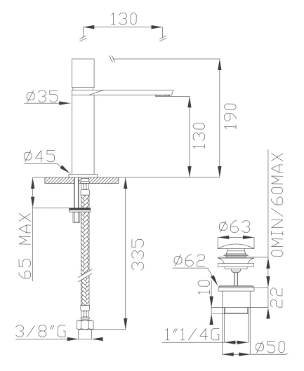 EFFEPI RUBINETTERIE | Mio Lever Mixer - $1,078.00 - $1,410.00 - Image 3