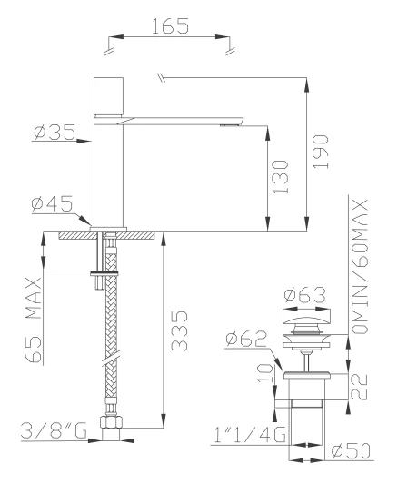 EFFEPI RUBINETTERIE | Mio Lever Mixer - $1,106.00 - $1,446.00 - Image 3