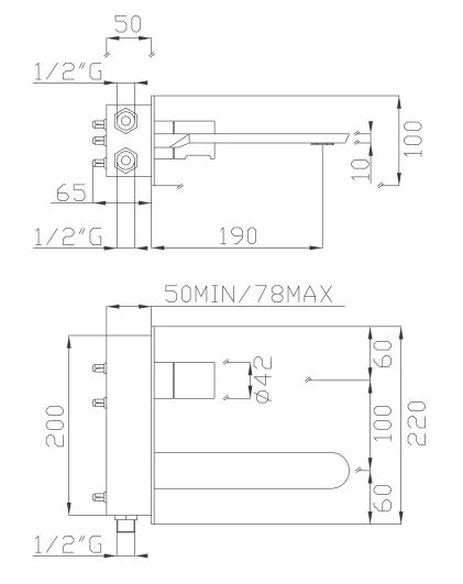 EFFEPI RUBINETTERIE | Mio Wall Mounted Mixer - $1,977.00 - $2,585.00 - Image 3