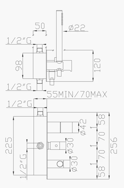 EFFEPI RUBINETTERIE | Mio Shower Mixer - $1,977.00 - $2,585.00 - Image 3
