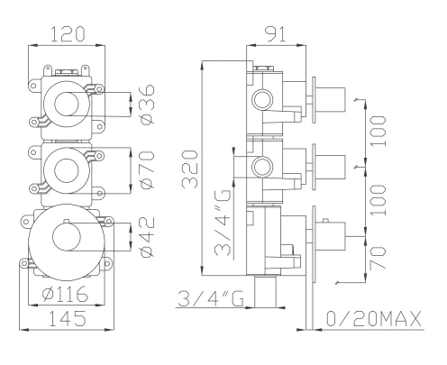EFFEPI RUBINETTERIE | Mio Shower Mixer - $2,876.00 - $3,760.00 - Image 3