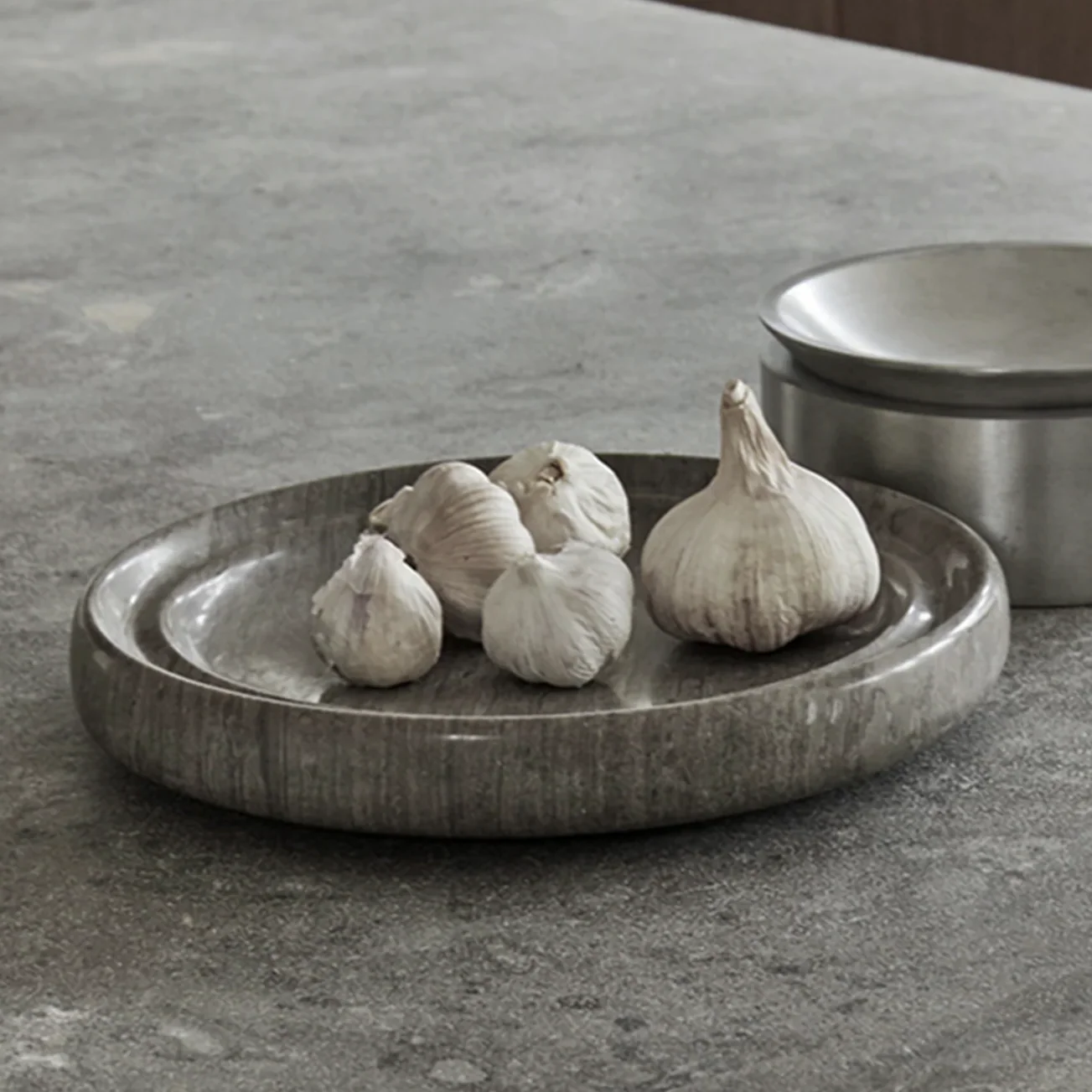 PIETRA CASA – SABI BOWL GROOVED – SMOKE GREY – 9.27