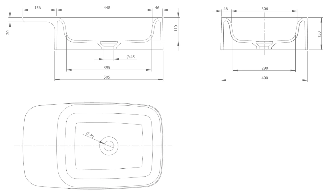 PRIDE COUNTERTOP WASH BASIN | PIETRA CASA BRAND | $2,287.01 - Image 2
