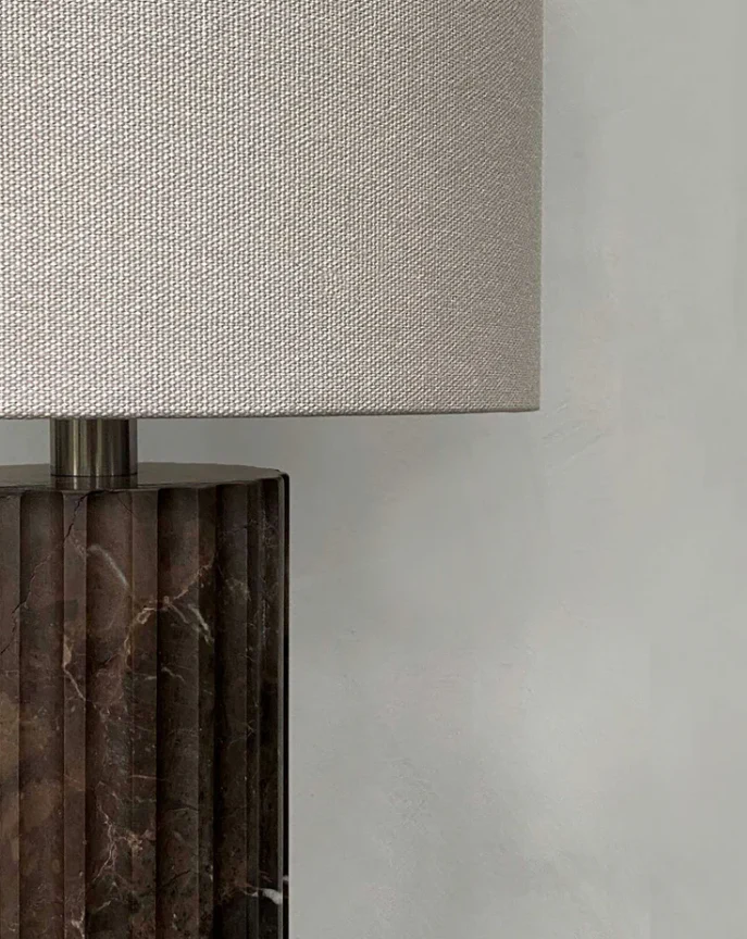 PIETRA CASA - COLUMN TABLE LAMP - SHADOW BLACK - $2,449.92 - Image 1