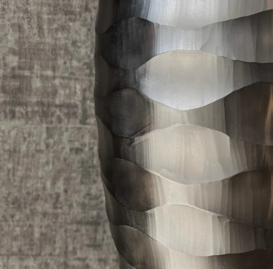 PIETRA CASA - OBSIDIAN GROOVE LAMP - $1,928.85 - Image 2