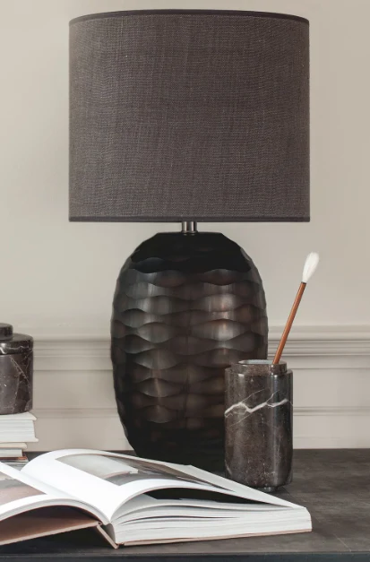 PIETRA CASA - OBSIDIAN GROOVE LAMP - $1,928.85 - Image 1