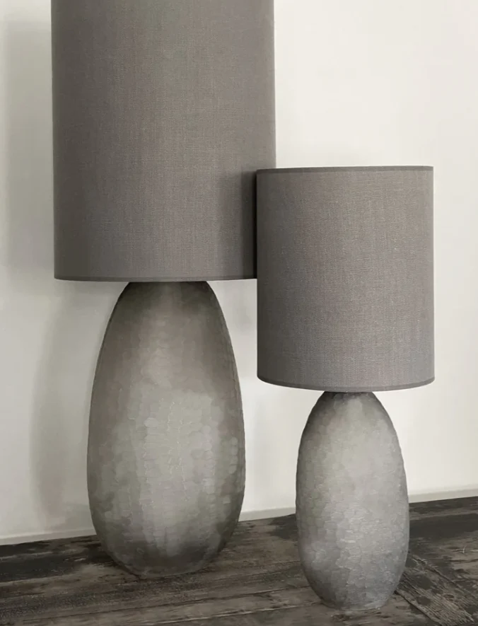 PIETRA CASA - OBSIDIAN LARGE OVAL LAMP - $2,395.61 - Image 1