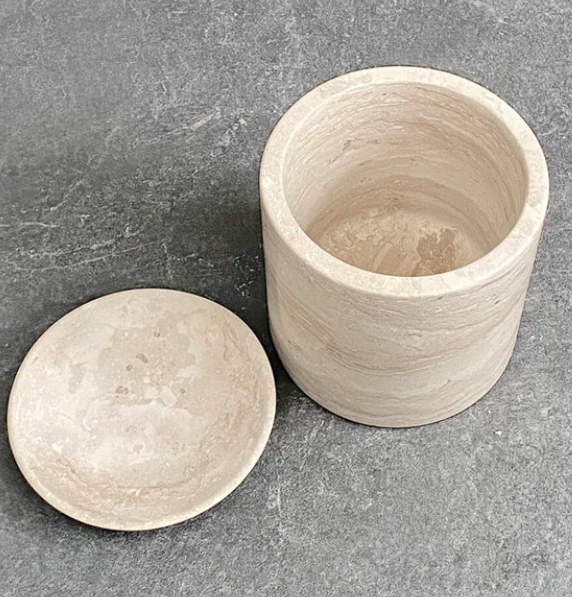 PIETRA CASA - EDO CANISTER LARGE - CHALK GREY - $579.99 - Image 3