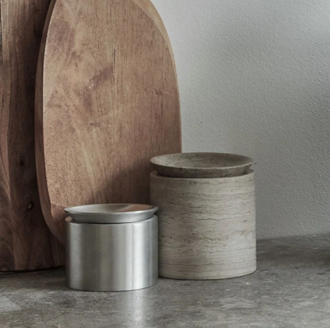 PIETRA CASA - EDO CANISTER LARGE - SMOKE GREY- $579.99 - Image 1