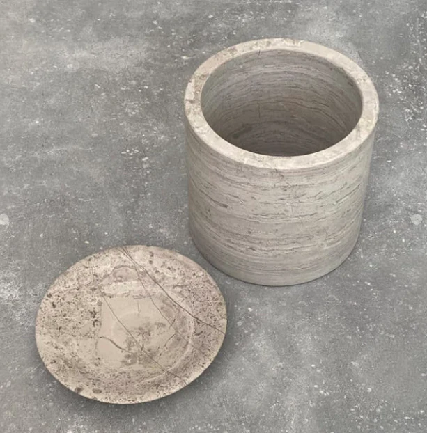 PIETRA CASA - EDO CANISTER LARGE - SMOKE GREY- $579.99 - Image 3