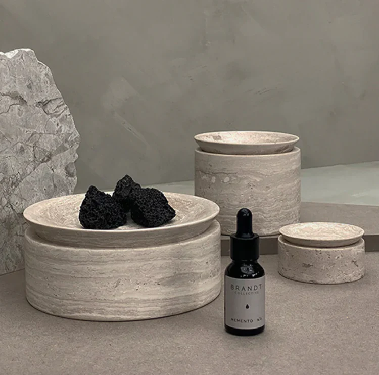 PIETRA CASA - EDO CANISTER LOW - CHALK GREY - $580.00 - Image 2