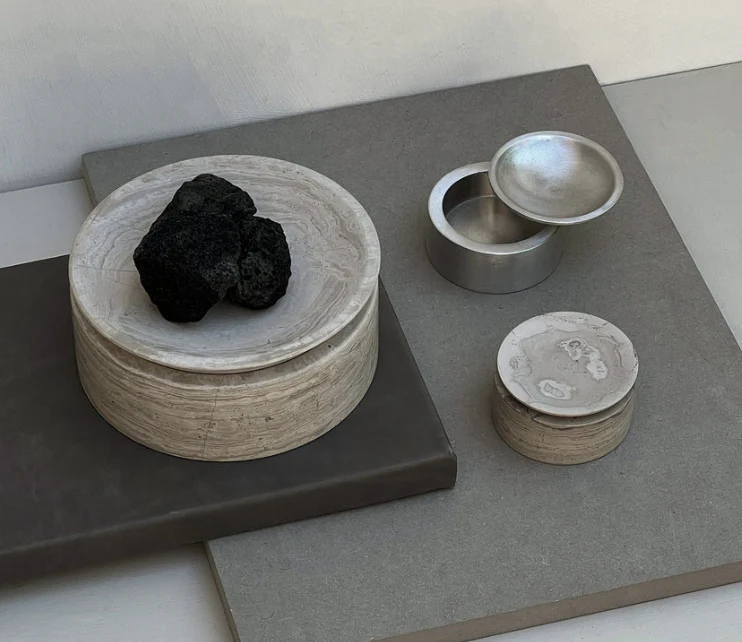 PIETRA CASA - EDO CANISTER LOW - SMOKE GREY - $580.00 - Image 1