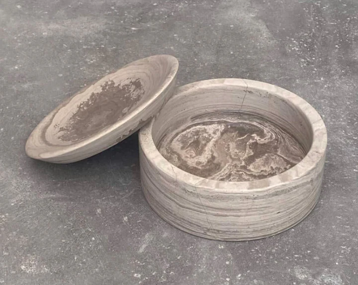 PIETRA CASA - EDO CANISTER LOW - SMOKE GREY - $580.00 - Image 2