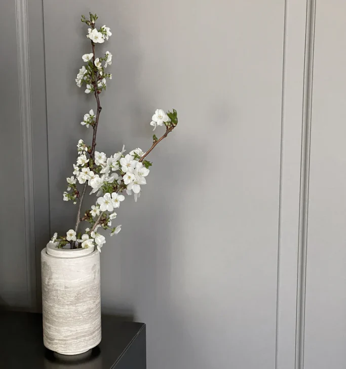 PIETRA CASA - STEM VASE SMALL - CHALK GREY - $446.37 - Image 3
