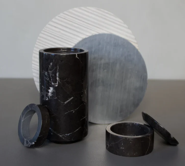 PIETRA CASA - STEM VASE SMALL - SHADOW BLACK - $446.37 - Image 3