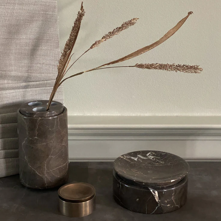 PIETRA CASA - STEM VASE MEDIUM - SHADOW BLACK - $648.45 - Image 1