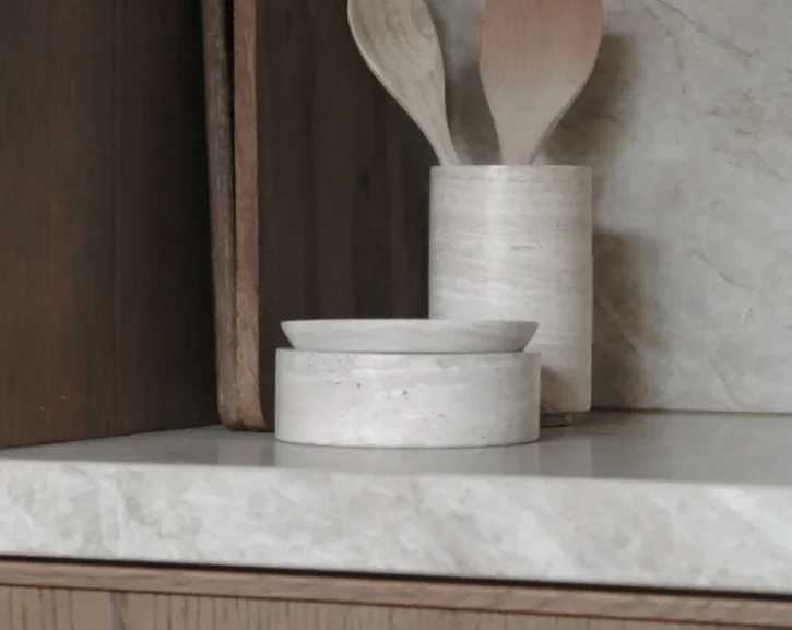 PIETRA CASA - STEM VASE MEDIUM - CHALK GREY - $648.45 - Image 2