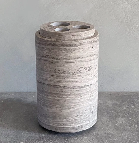 PIETRA CASA - STEM VASE MEDIUM - SMOKE GREY - $648.45 - Image 2