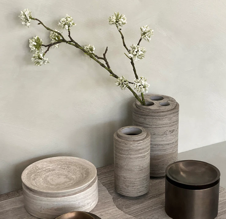 PIETRA CASA - STEM VASE MEDIUM - SMOKE GREY - $648.45 - Image 3