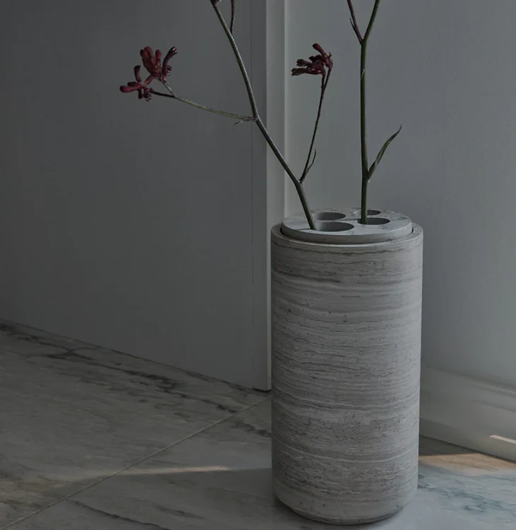 PIETRA CASA - STEM VASE LARGE - SMOKE GREY - $1,336.16 - Image 1