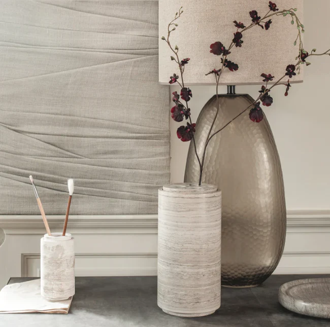 PIETRA CASA - STEM VASE LARGE - CHALK GREY - $1,336.16 - Image 2