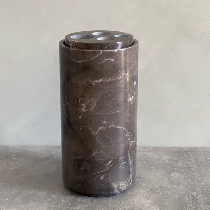 PIETRA CASA - STEM VASE LARGE - SHADOW BLACK - $1,336.16 - Image 2