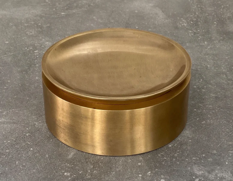 PIETRA CASA - EDO CANISTER LOW - SATIN BRASS - $618.00 - Image 2