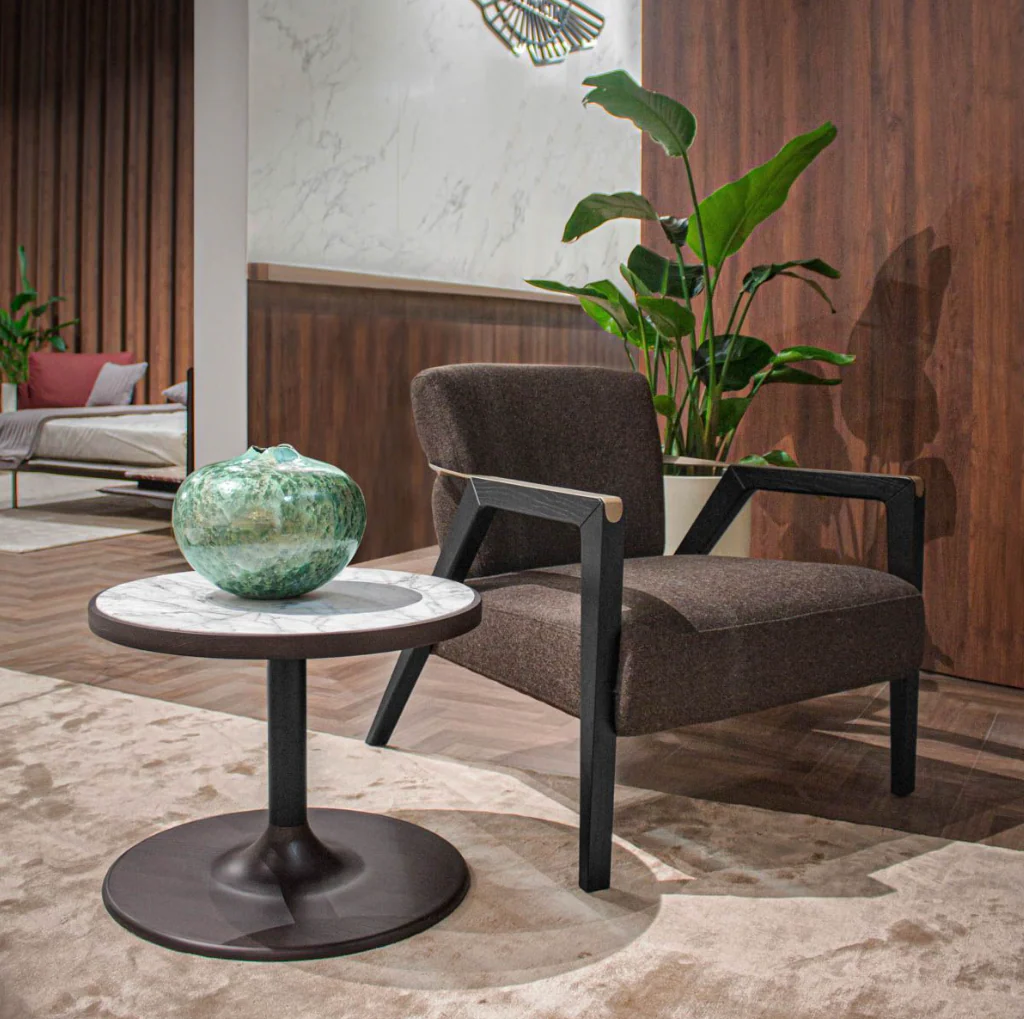ASTON MARTIN HOME | V212/XL WOOD AND MARBLE SIDE TABLE | $8,250.00 - Image 2