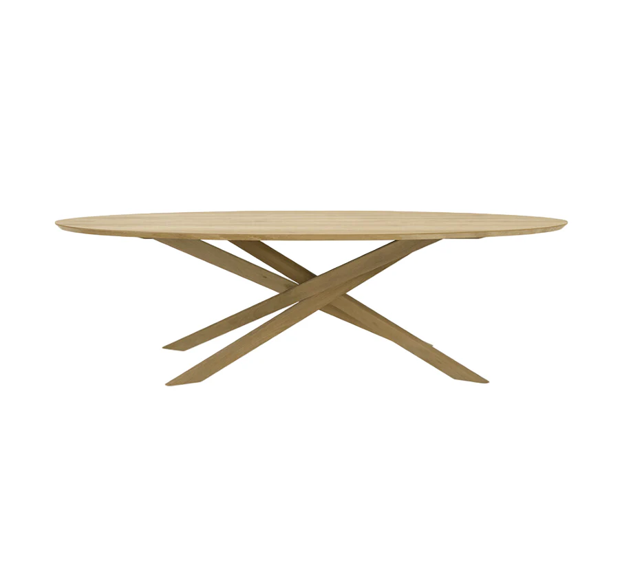 ETHNICRAFT MIKADO OVAL DINING TABLE | $6,179.00 - Image 1