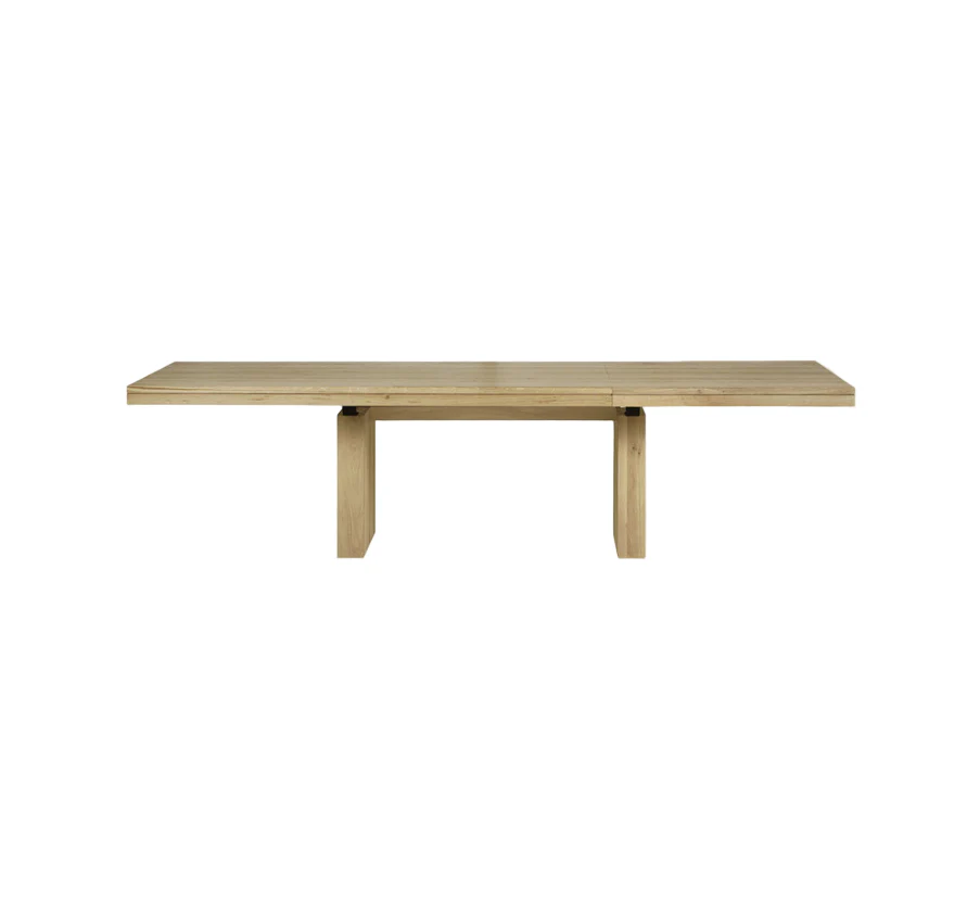 ETHNICRAFT DOUBLE EXTENDABLE DINING TABLE - OAK | $6,829.00 - Image 1