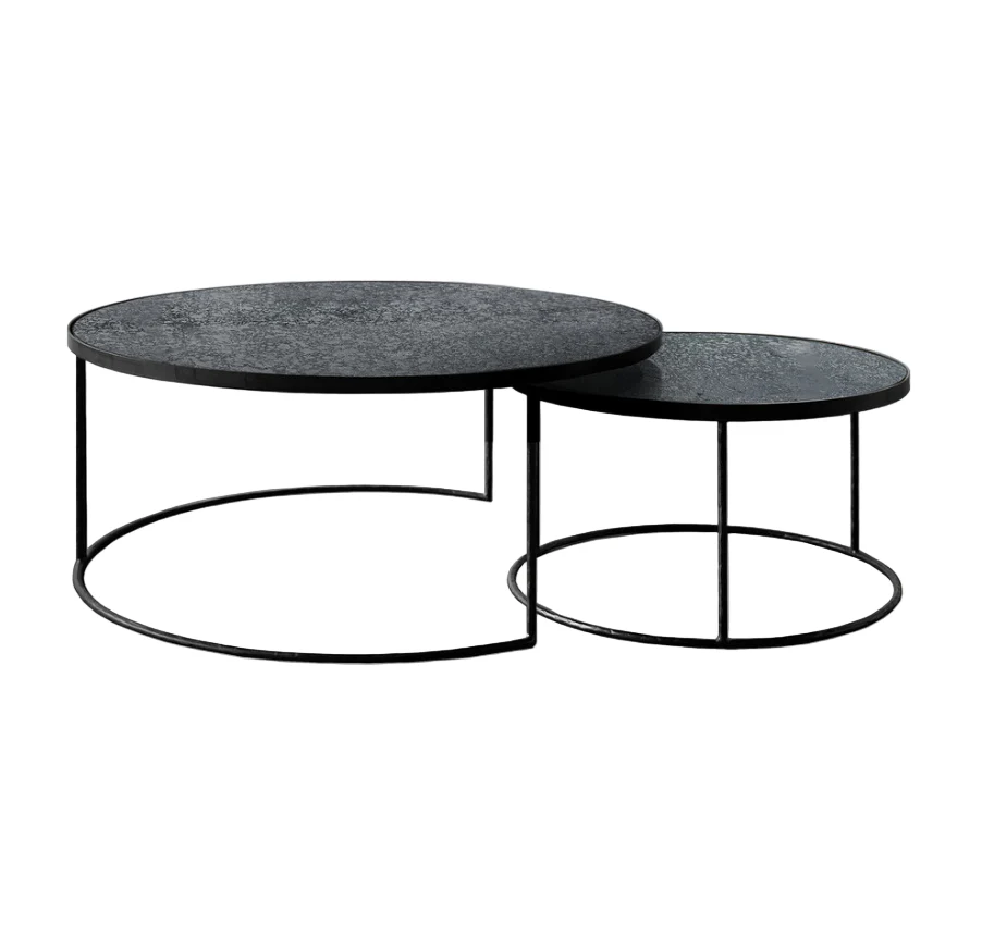 ETHNICRAFT NESTING COFFEE TABLE SET – CHARCOAL | ,759.00
