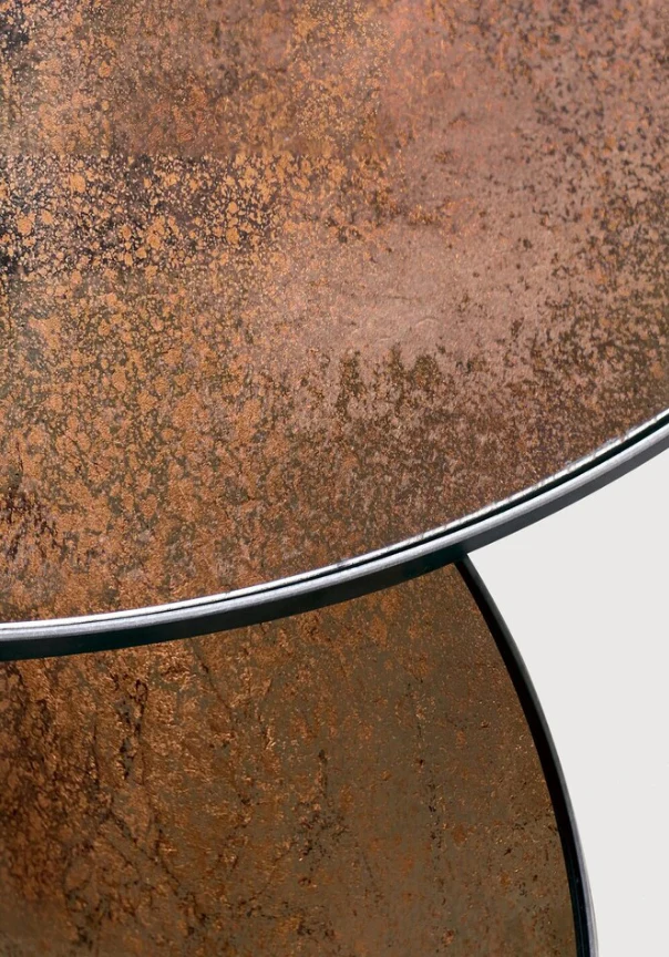 ETHNICRAFT NESTING COFFEE TABLE SET - BRONZE COPPER | $1,759.00 - Image 2