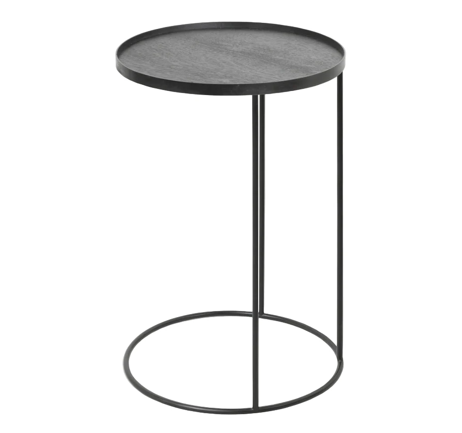 ETHNICRAFT SMALL ROUND TRAY SIDE TABLE | $299.00 - Image 1