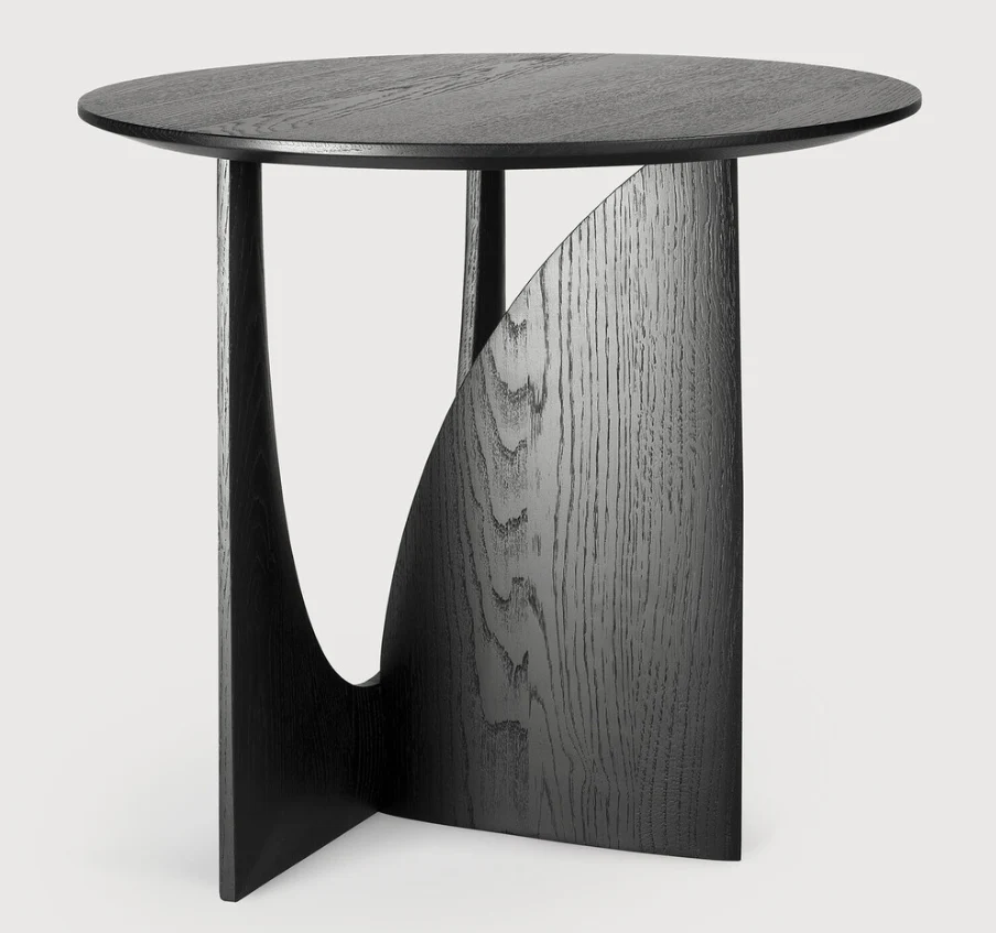 ETHNICRAFT GEOMETRIC SIDE TABLE - OAK BLACK | $749.00 - Image 2