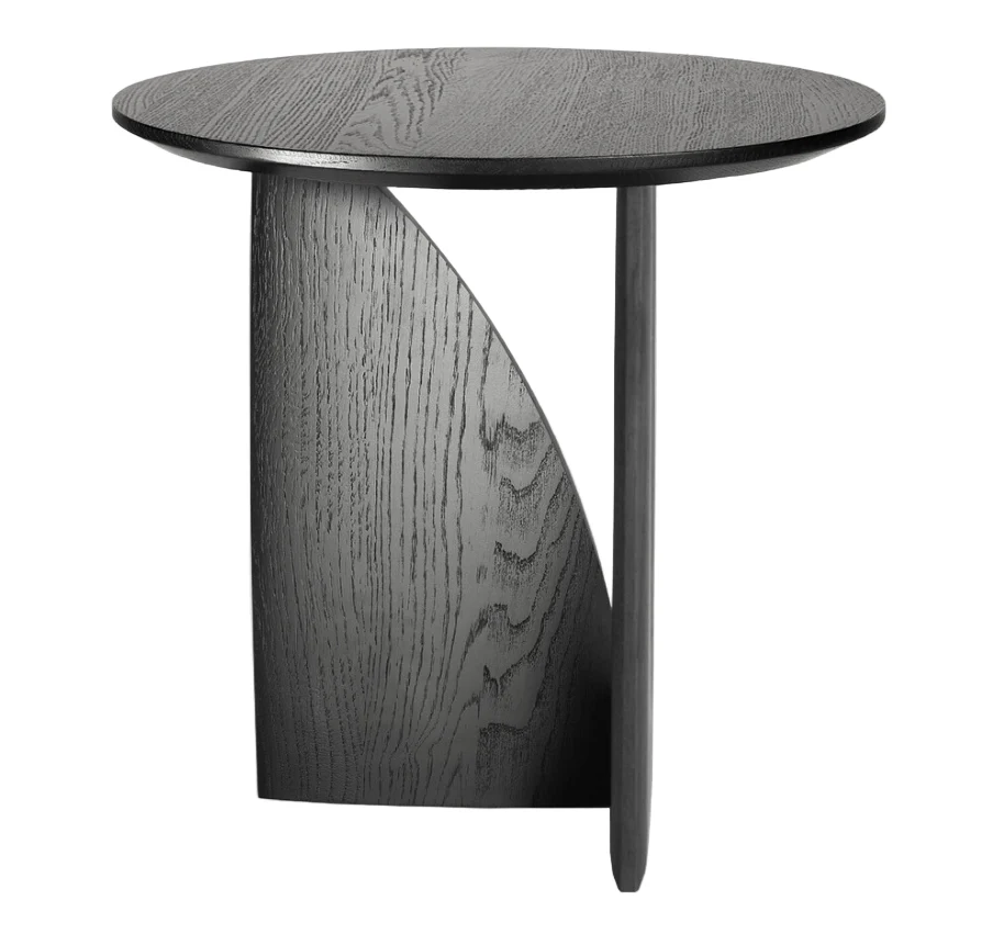 ETHNICRAFT GEOMETRIC SIDE TABLE - OAK BLACK | $749.00 - Image 1