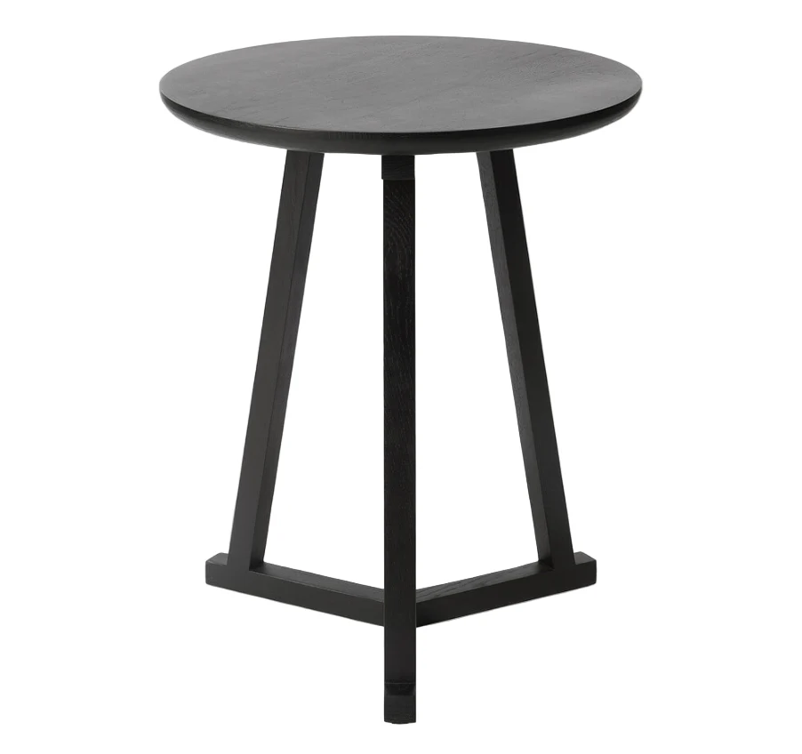 ETHNICRAFT TRIPOD SIDE TABLE – OAK BLACK | 9.00