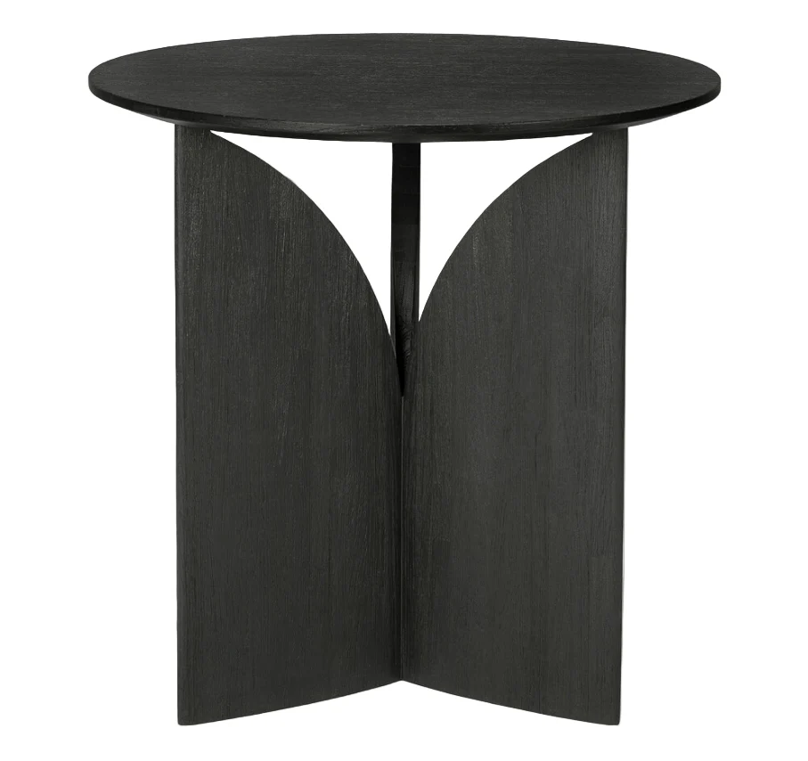 ETHNICRAFT FIN SIDE TABLE – TEAK BLACK | 9.00